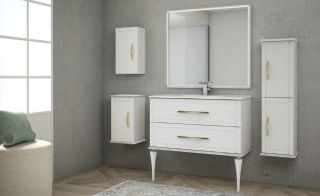 Ножки для шкафчика Cezares 35x8 Bianco opaco Delizia 40339